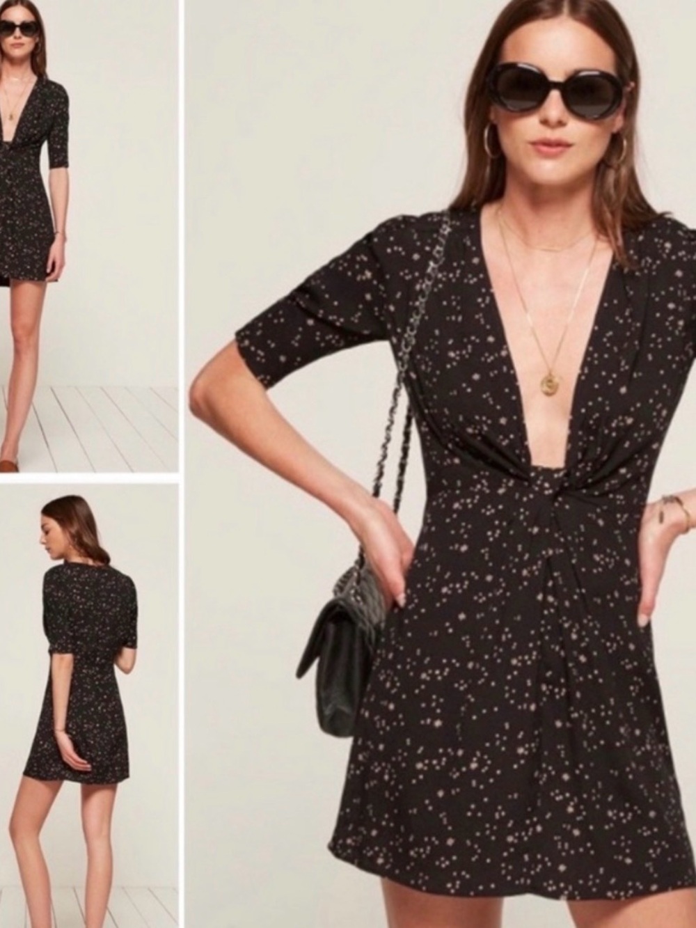 Reformation Aster Dress in Galactic Star - Size 4